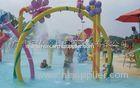 Custom Fiberglass Rainbow Gallery Water Playground For Kids / Adults