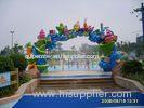 Water Theme Park Rainbow Water Entrance W6 * H3m Aqua Waterfall