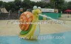 Fiber glass spray park equipment of snail water fountain for kids with water play