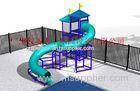 Outdoor Fiber Glass Kid Water Slides , Aquasplash Closed Water Slide 6m - 8m