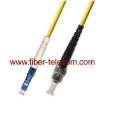 LC-ST Single mode Simplex Fiber Optic Patch Cord