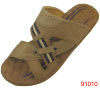 men fashion leather hot selling slippers