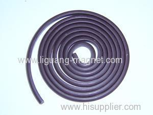 What kind of magnetic material rubber magnet belong to
