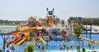 Sea Style Water Playground Equipment Fiberglass Water Slides For Amusement Park