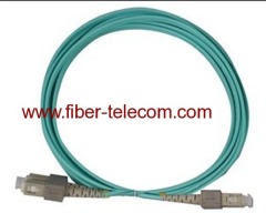 SC to SC OM3 Simplex Fiber Optical Patch Cable 1M