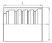 Swaged hose fitting ferrule for two-wire hose ferrule