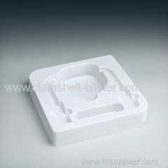 Plastic electronic packaging trays