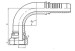 female metric 90 degree seal hydraulic hose fitting