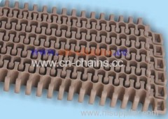 Turning Radius Flush Grid S2400 modular plastic belts for machiney equipment