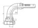 90 degree metric female flat seat hydrulic fitting 20291