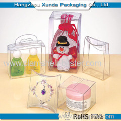Plastic folding pack box for gift