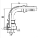 Hydraulic hose Fitting with zinc plated 20491metric female 24 cone with O-Ring 20491(T)