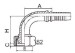 90 degree Metric Female 24 degree Cone O-Ring L.T.hydraulic hose fitting 20491