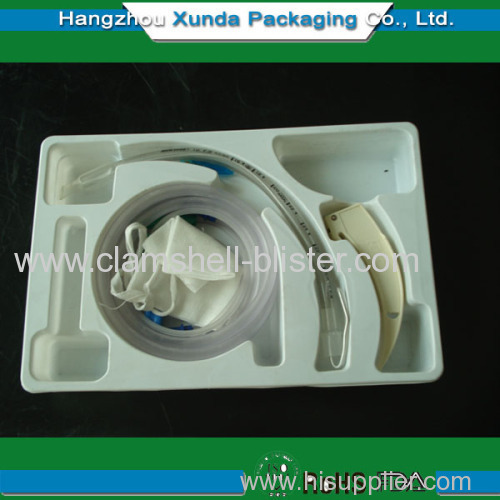 Plastic cavity packaging tray for electron