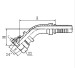 45degree METRIC FEMALE 24degree CONE O-RING H.T.hydraulic fitting 20541