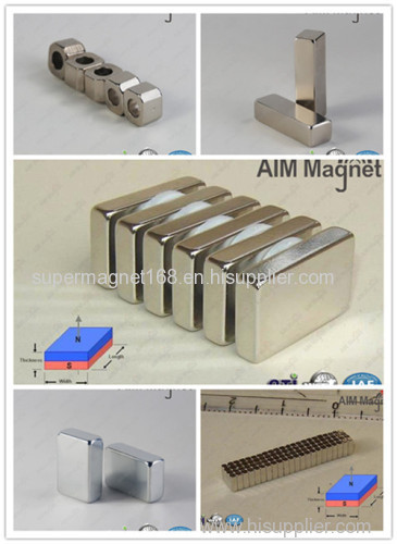 N52 Zinc Nickel neodymium block magnet