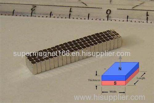 N38 12*12*2mm neodymium magnet block
