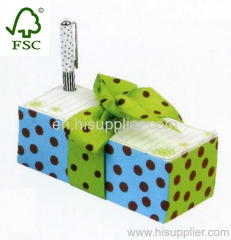 Promotion memo block with pen holder