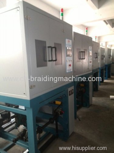 High speed wire spiral woven machine