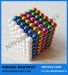 216pcs/set Buckyballs with Window Round Steel Box different coating