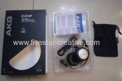 AKG K414P Folding Closed-Back Over the head Headphones with Ambient Noise Attenuation Black