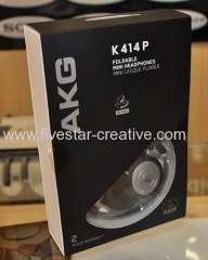 AKG K414P Folding Closed-Back Over the head Headphones with Ambient Noise Attenuation Black