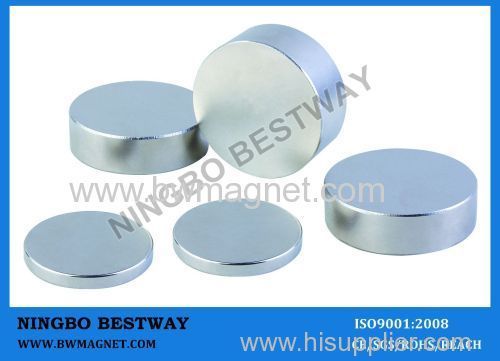 Permanent Neodymium Magnet Disc N35 Ni coating