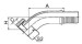 45 degree BSP female multiseal fitting 22141 22141-T 22141-W