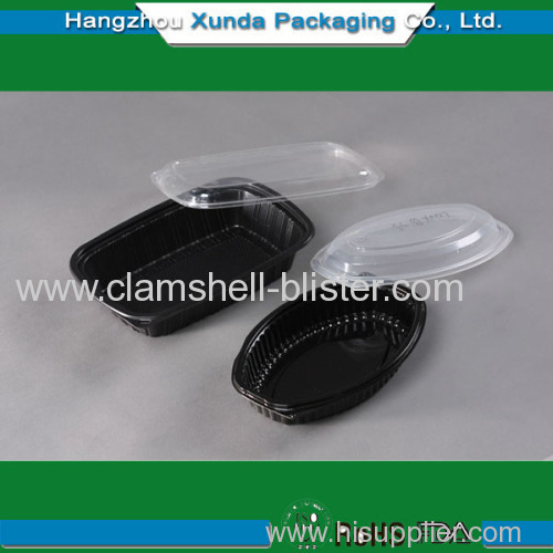 Plastic lunch container with lid