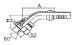 Elbow BSP female 60 degree cone hydraulic hose fitting