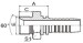 BSP male fittings hydraulic fitting 12611A