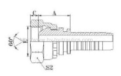 NPSM Female 60 degree cone SAEJ514 hydraulic coupling 21611