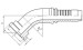 steel pipes and fittings 45 degree SAE flange 6000PSI SAE J516