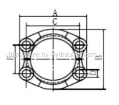 Carbon Steel Hydraulic SAE Split Flange Clapms FL FS