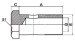 Carbon steel Metric Bolt DIN 7643 Hydraulic Hose fitting 700M