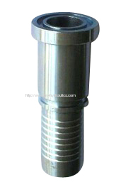 Hydraulic flange fitting with white galvanization 87611