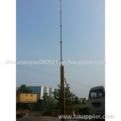 12m portable antenna masts/ pneumatic driven/ aluminum materials/ telescopic mast/ locking collar