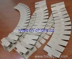 Standard radius side flexing conveyor 880TAB Thermoplastic tabletop chains