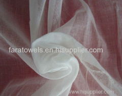 High Twisted 100% Polyester spun grey Voile Fabric.