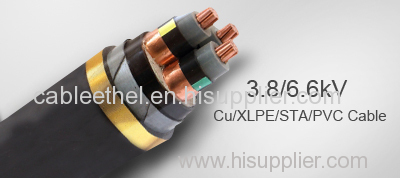 3.8/6.6kV XLPE Cable--power cable