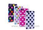 Blackberry Z10 Silicone Cell Phone Cases For Women , Pink Polka Dot