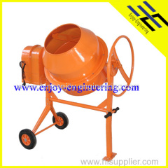 Electric portable concrete mixer with 160L casting gear