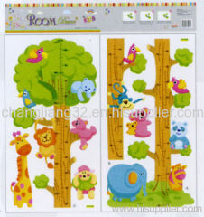 Trees Growth Chart wall Stickers