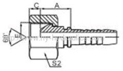 BSP FEMALE 60 DEGAREE Hydraulic hose fittings