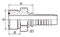 ORFS MALE O-RING SEAL HYDRAULIC HOSE FITTING