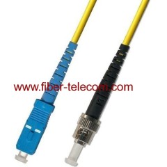 SC-ST Single Mode Simplex Fiber Optic Patch Cord