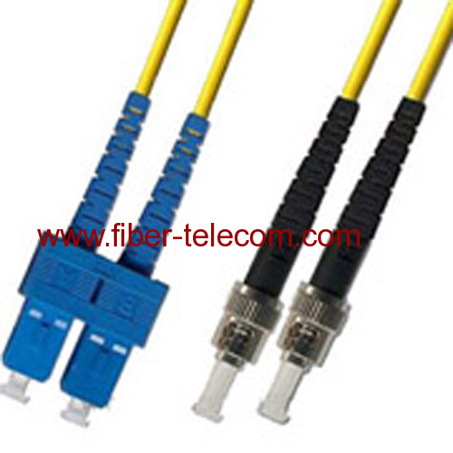 SC-ST Single Mode Duplex Fiber Optic Patch Cord