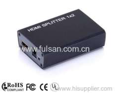 HDMI splitter 1x2 full HD 1080P 2-way 1x2 HDCP1.2 multi port HDMI splitter CEC