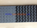 12.7'' pitch MQNB rubber top straight run modular conveyor belt