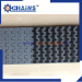 rubber top straight running modular conveyor belt